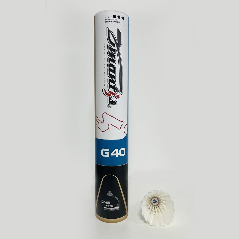 Badminton Shuttlecocks Goose Feather High Speed dmantis G40 badminton shuttlecock for competition and professional training
