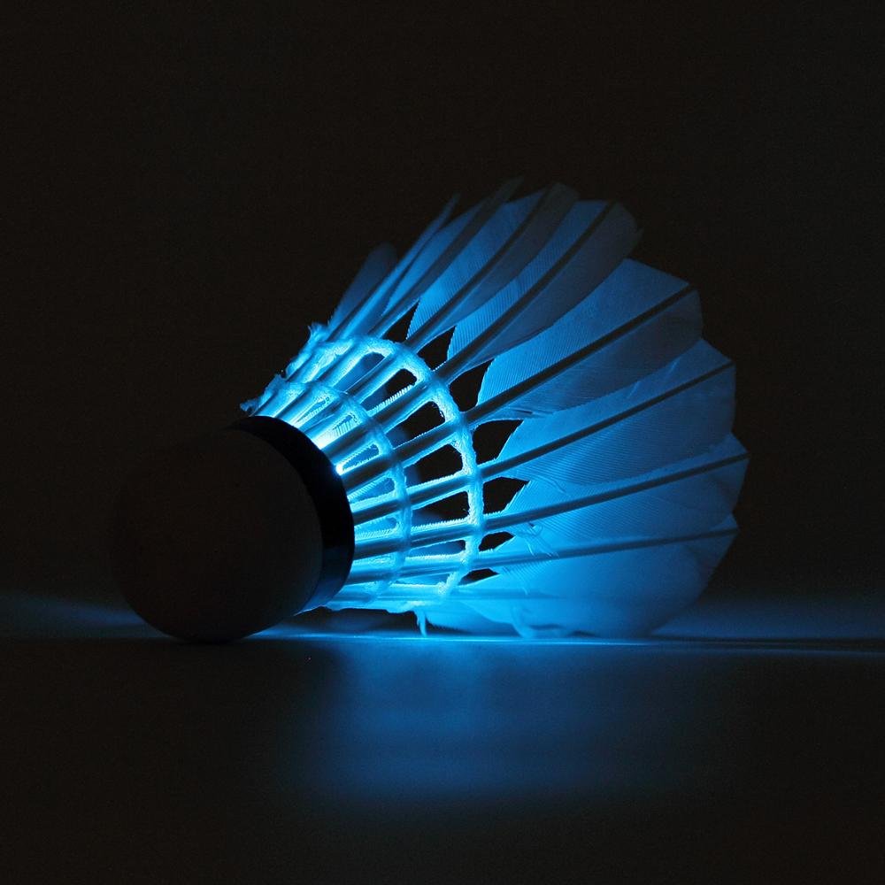 DECOQ Glow In Dark Duck Feather Led Badminton Shuttlecock