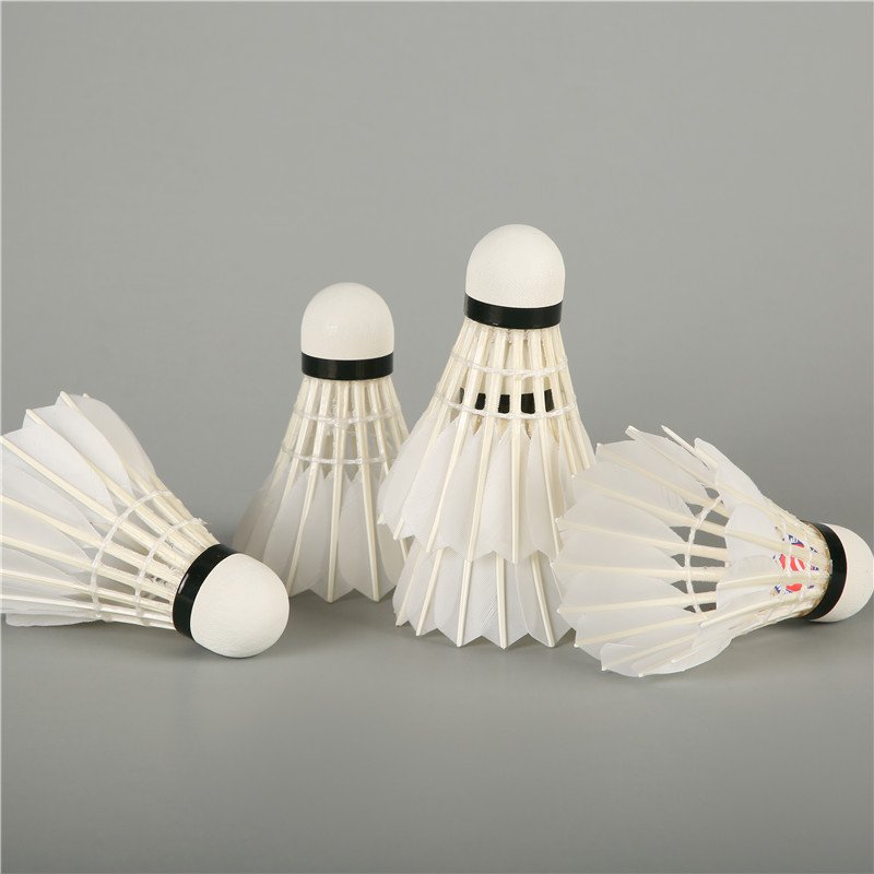 Professional indoor badminton shuttle cock goose feather for badminton club