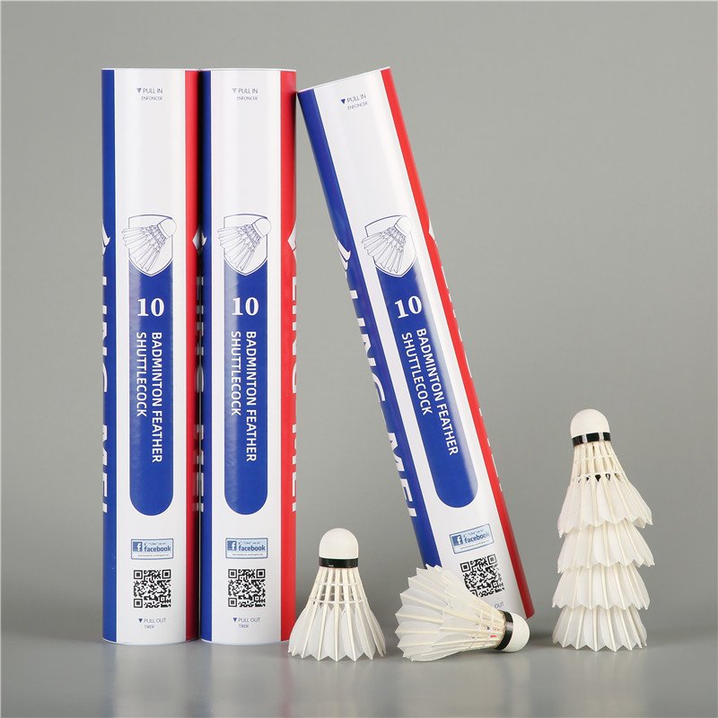 Professional indoor badminton shuttle cock goose feather for badminton club