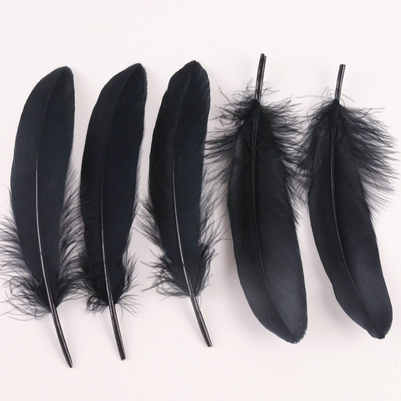 Natural Feathers 15-22 cm Raw Materials of Shuttlecock Soft white feather plume Goose Feathers