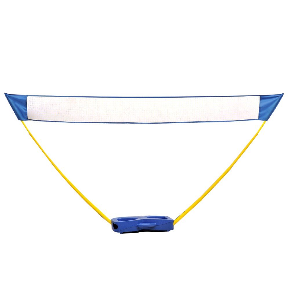 Adjustable Foldable Portable Badminton Set with Net and Carry Bag