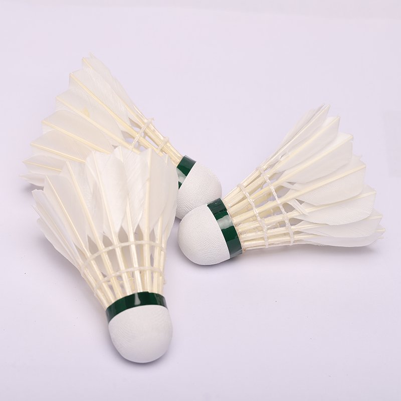High Quality Durable Duck Feather Badminton Shuttlecock with Cork Head Training Tool