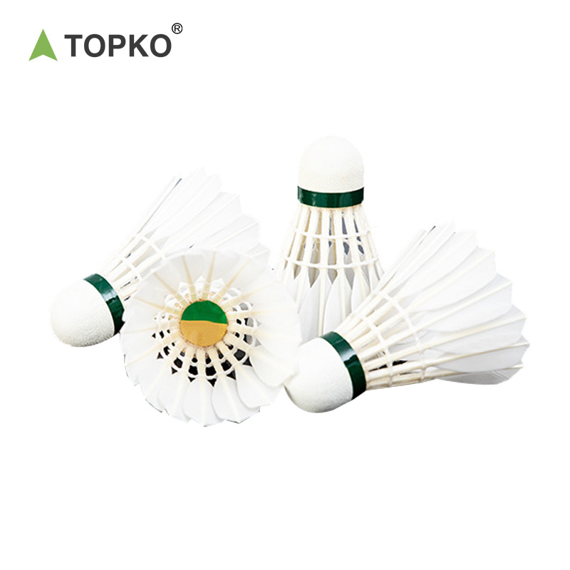 TOPKO Shuttlecock A Class Goose Feather 60 Badminton A+ Durability And Flight for international tournament