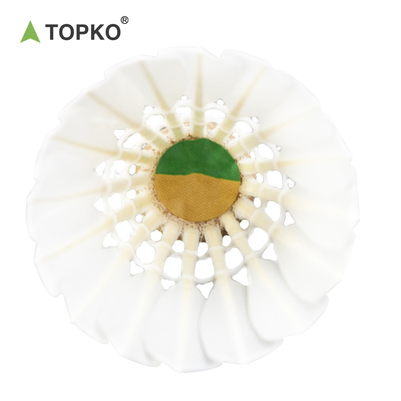 TOPKO Shuttlecock A Class Goose Feather 60 Badminton A+ Durability And Flight for international tournament