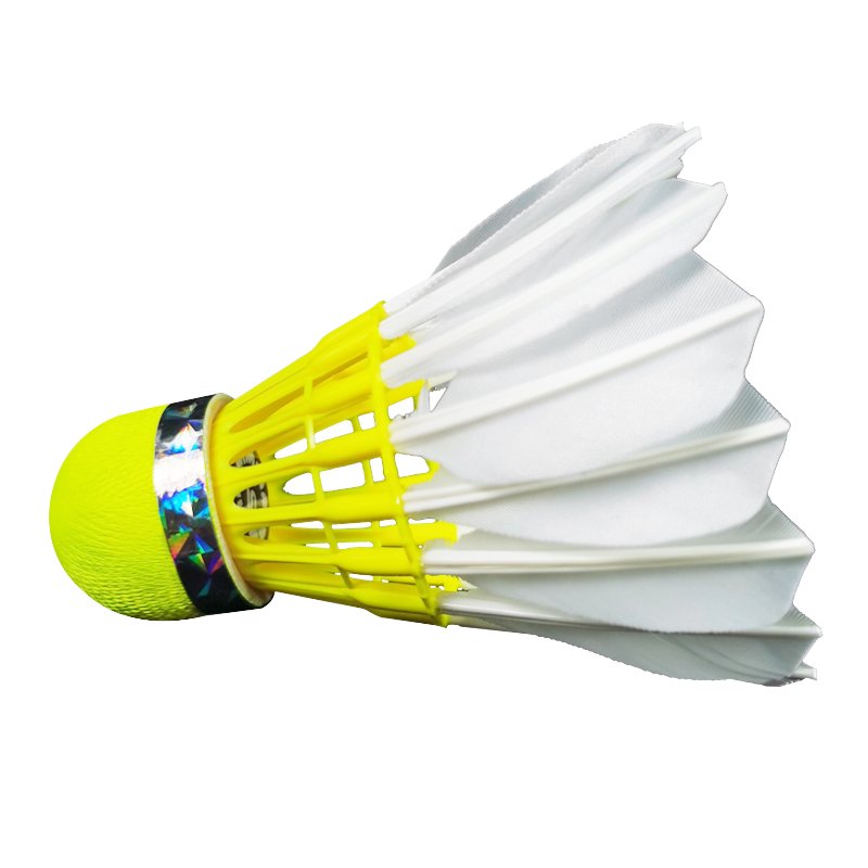 D51Fiber Cork Badminton Shuttlecock Goose Feather Hybrid Shuttlecock for Indoor Play Super Appropriate Fly Speed