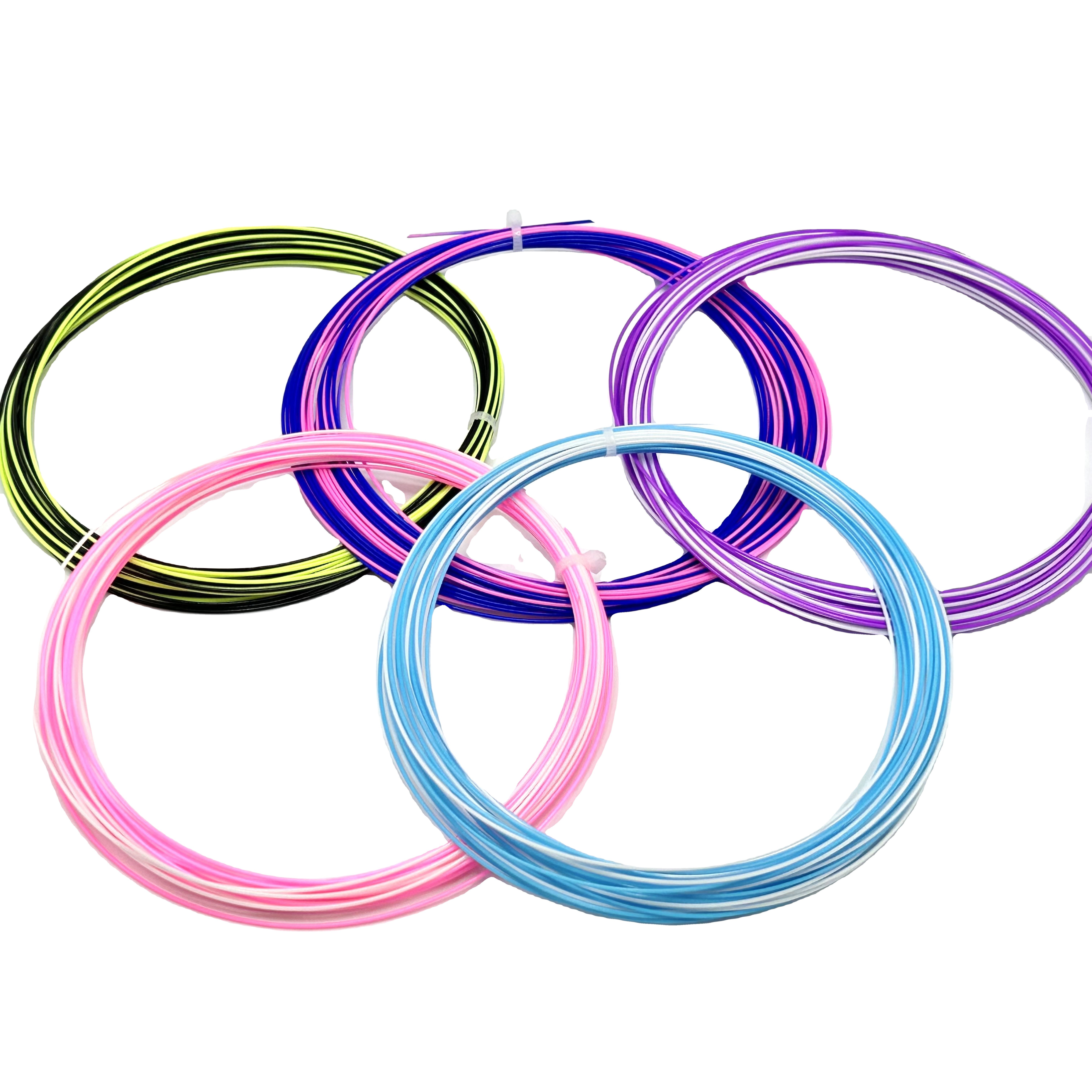 High Quality Durable Mixed-color Badminton Racket String Highly Elastic Badminton String