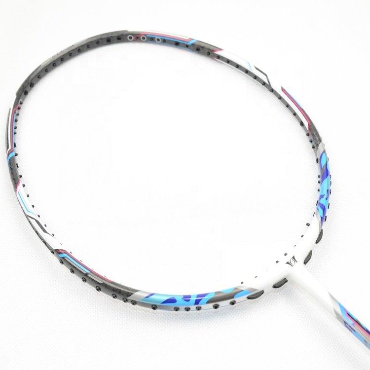 100% graphite frame 40T Nano Woven Graphite High Modulus Graphite Badminton Racket with lawntex badminton string;