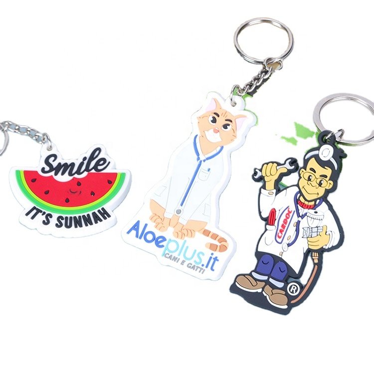 Customized 2D/3D soft pvc keychain custom logo keychain pvc promotional gifts pvc rubber keychain