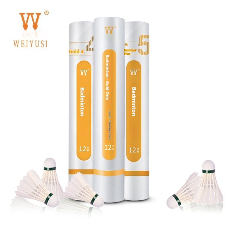 Professional Hybrid Badminton Racquet With Goose Feather Nylon Cork Super Durable For Tournaments Shuttlecocks Included 12pcs
