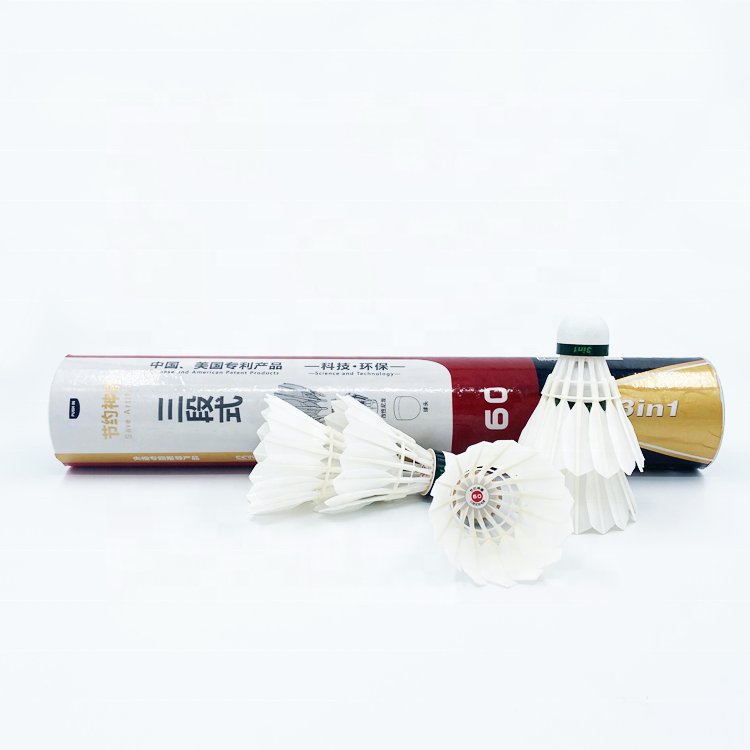 3in1 Hot Selling Model D60 Professional Tournament Badminton Shuttlecock With Speed 76,77,78
