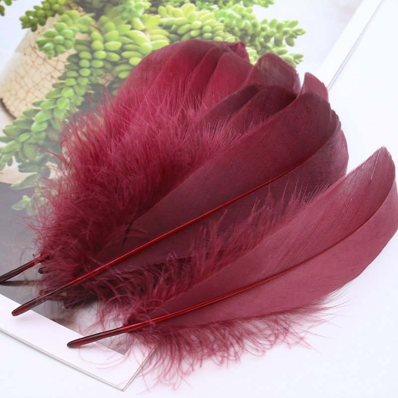 10-18cm Wholesale Natural dyed/Multi-Color Bulk Goose Feather For Shuttlecock