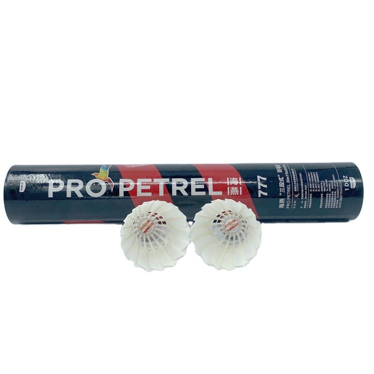 Great Durability Stability Goose Feather Badminton Shuttlecocks 3 in 1 Patent Design Hybrid Feather Ball