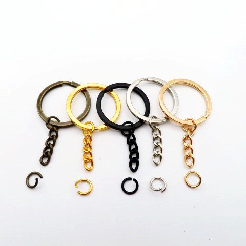 2.0*30mm key fob metal key holder split rings keyring keychain
