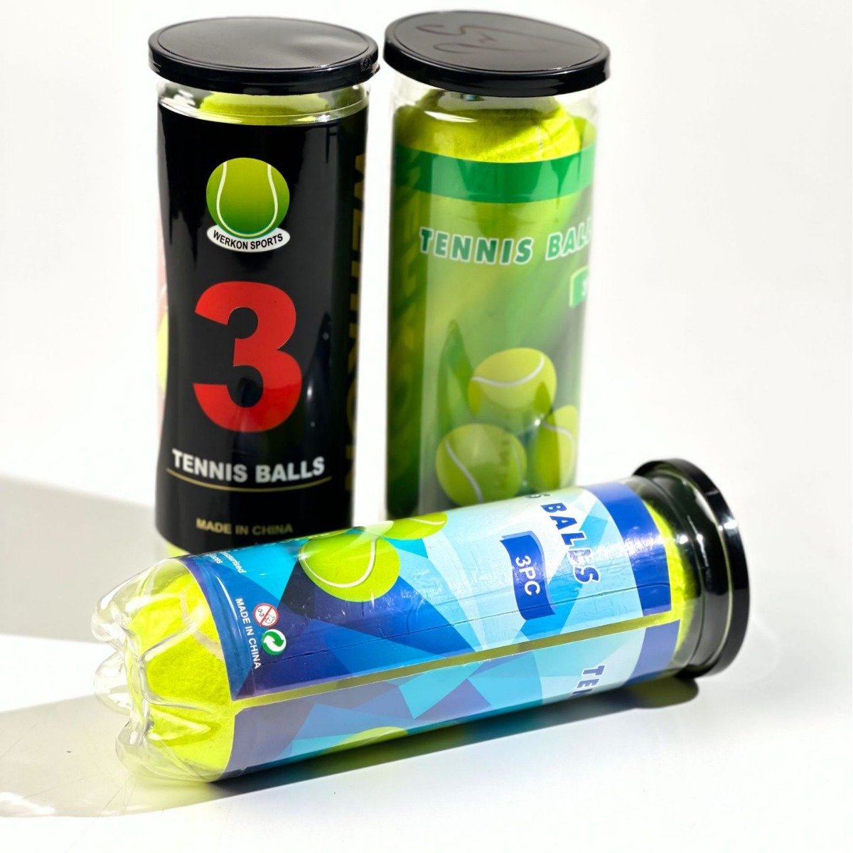 High Quality Tennis Training Can Wear-Resistant Wool and Rubber Easy to Pack Three Ball Pack ITF Certified