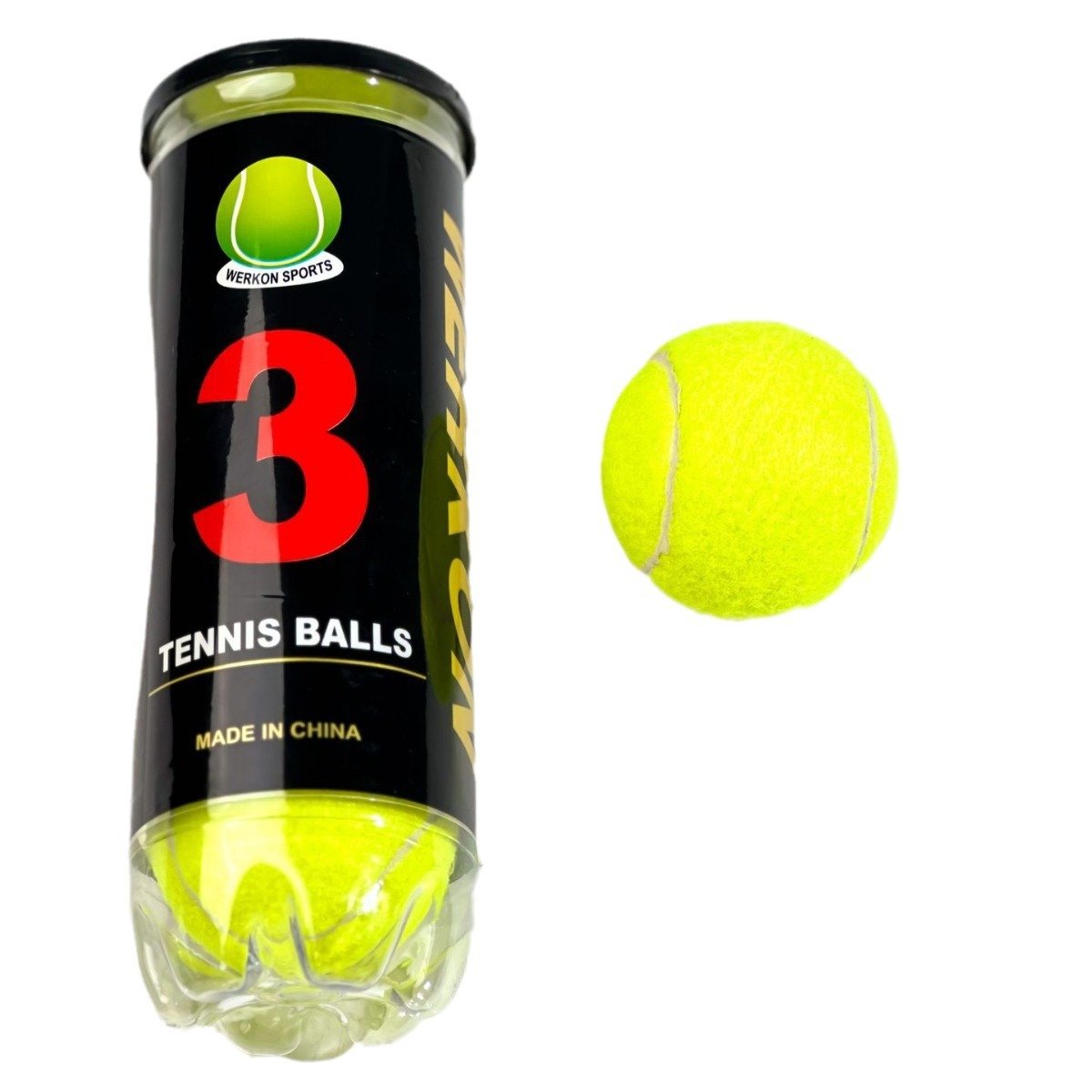 High Quality Tennis Training Can Wear-Resistant Wool and Rubber Easy to Pack Three Ball Pack ITF Certified