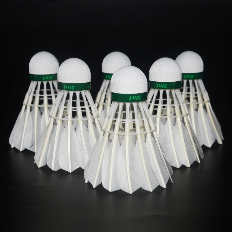 Factory Direct Sale durable stable cheap goose feather badminton shuttlecock for sports training