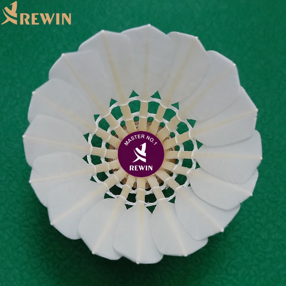 AS 50 Top Quality Goose Feather Badminton Shuttlecock Ball for Professional Tournament Best Durability 12pcs shuttle cock