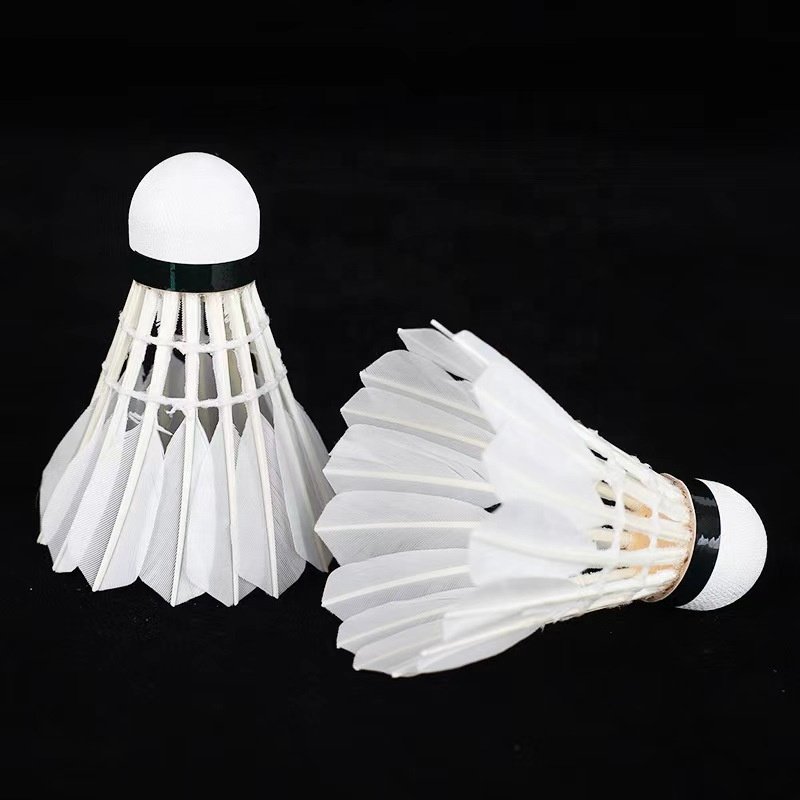 High Quality Durable Ultra White Goose Feather for Outdoor and Indoor Badminton Factory Direct Sale