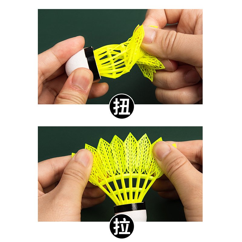 Factory custom provided Badminton Shuttlecocks Birdies,5 Pack Training Badminton Balls with Great Stability for in/out door