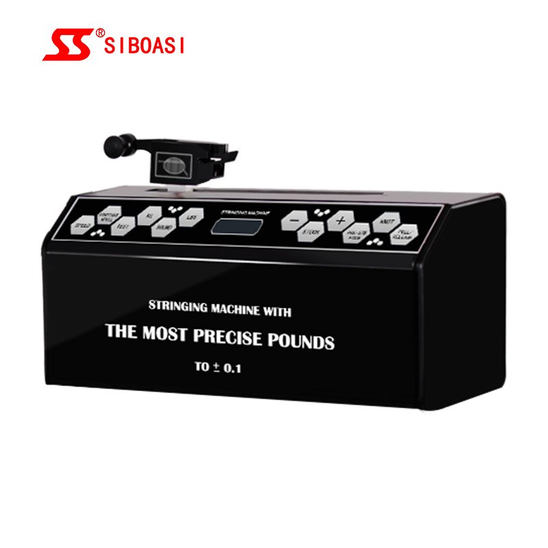 Intelligent computer electronic stringing machine head for badminton tennis