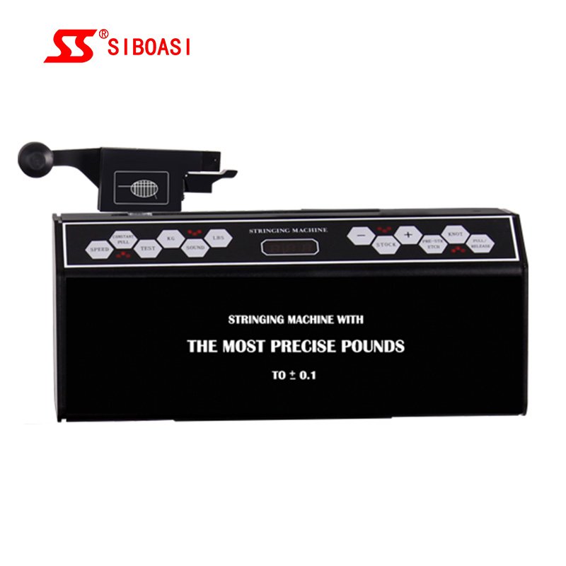 Intelligent computer electronic stringing machine head for badminton tennis