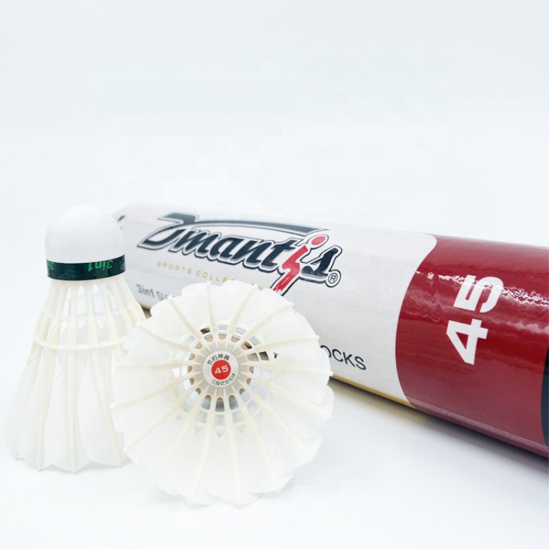Most Popular Shuttlecock Goose Feather Badminton Shuttlecocks High quality goose High Durability PU Cork