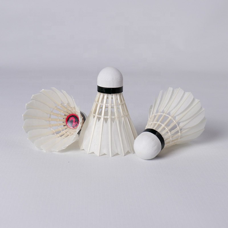 Manufacturer China Aeroplane Speed 74-79 Goose Feather Honkoo Branded Badminton Ball Shuttlecock