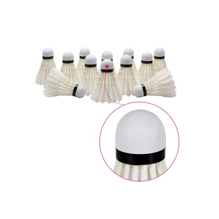 Konford Factory Directly Provide Duck Shuttlecock Raqueta De OEM 77 78 Facilities Equipment Durability Goose Feathers Badminton