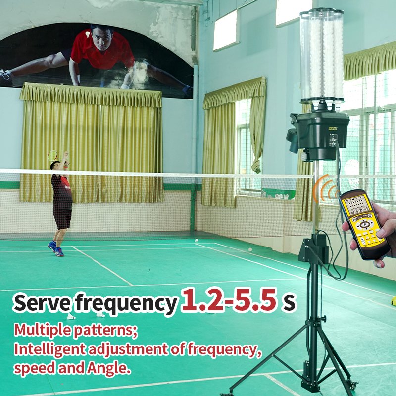 SIBOASI New model S4025A badminton shuttle shuttlecock machine with Perfect design
