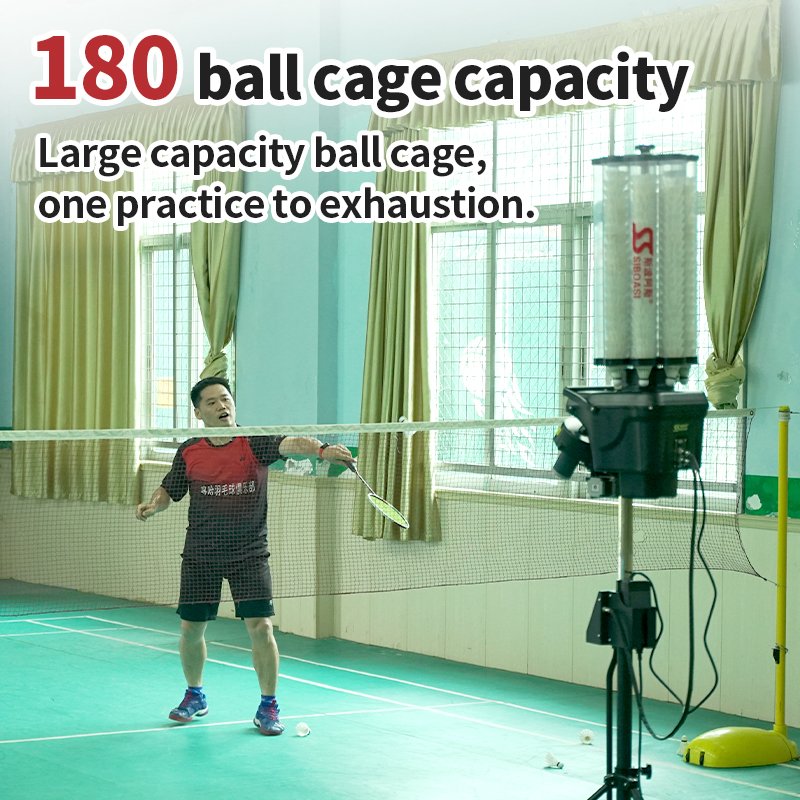 SIBOASI New model S4025A badminton shuttle shuttlecock machine with Perfect design