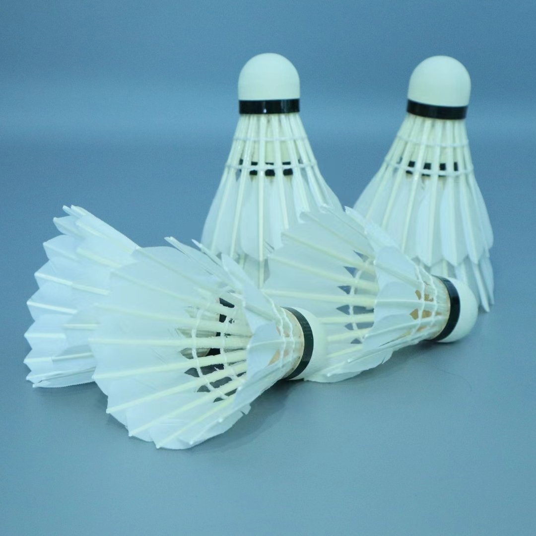 Grade C All-Round Feather Badminton Shuttlecocks Durable PU Cork Goose Feather Class Ball Sports Equipment