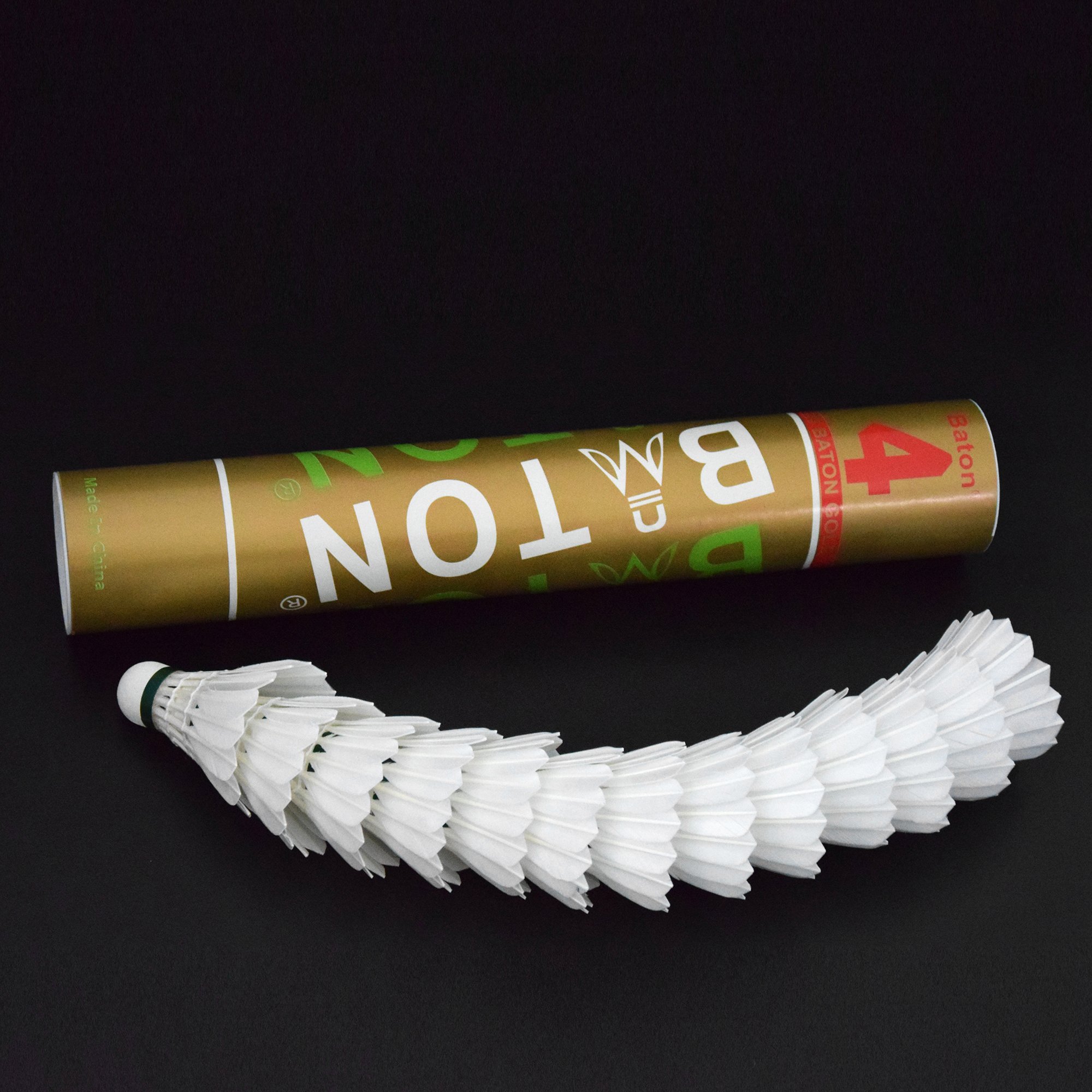 Wholesale High Quality Badminton Suitable For Game Super Grade Water Duck Feather Badminton Shuttlecocks