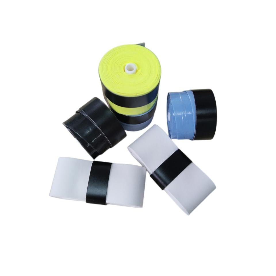 Manufacturer Custom Logo Thin Badminton Racquet Grip Tennis Overgrip Tape An-ti Slip Tennis Racket Badminton Grip Protector Tape