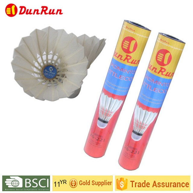 Cheap Price High Quality Customized Packing Duck Feather Training Badminton Shuttlecock
