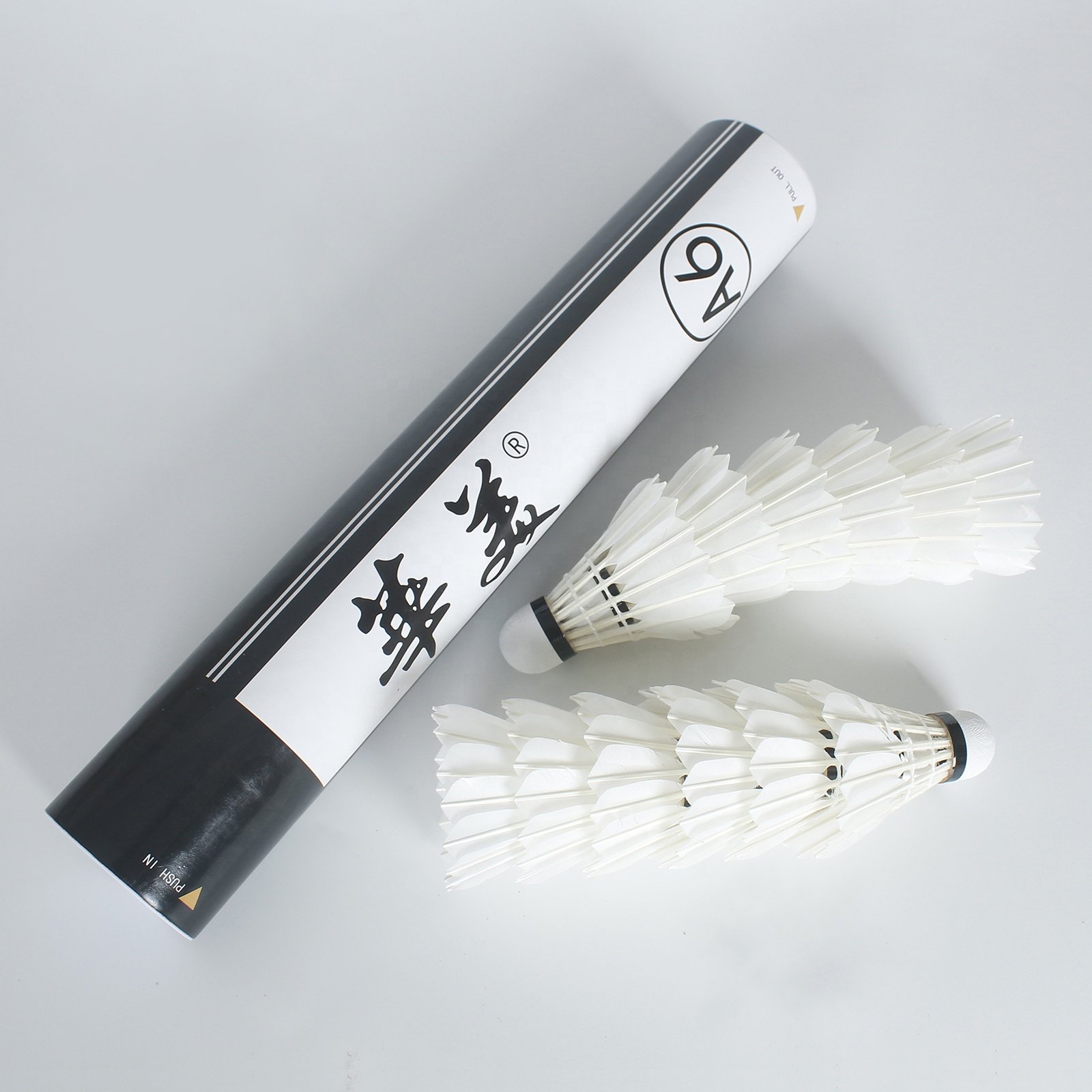 Factory Direct Sale Durable Stable Goose Feather Cheap Badminton Shuttlecock For Sports Training