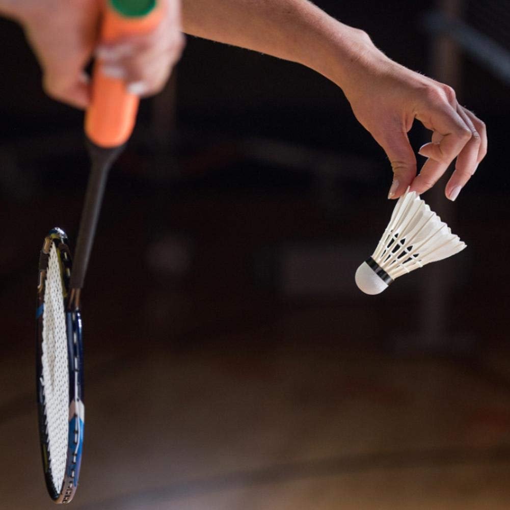 PD SPORT White Feather Shuttle Cocks Badminton Cheap Durable Duck or Goose Feather Shuttlecocks Badminton