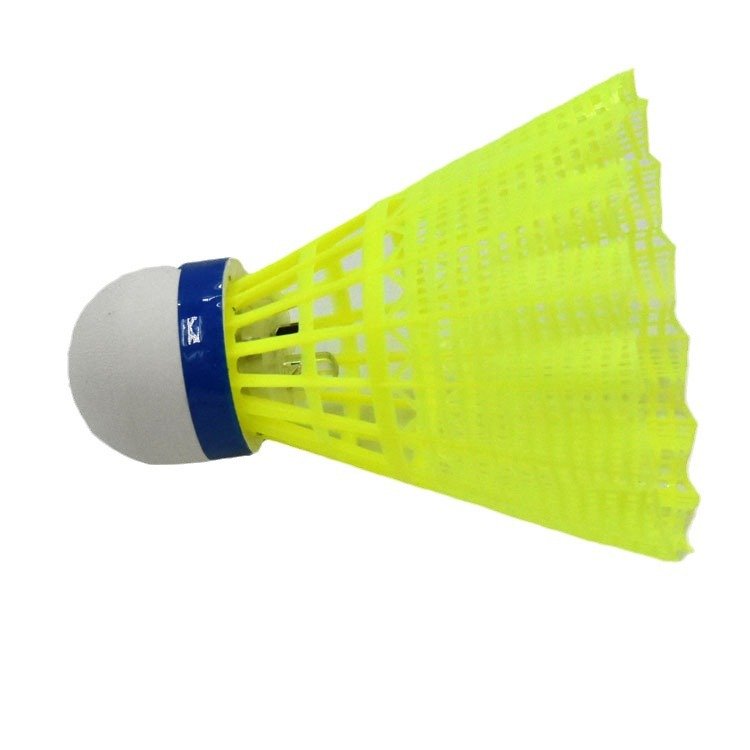 Luminous badminton windproof and resistant plastic nylon ball with light LED night glow ball outdoor training