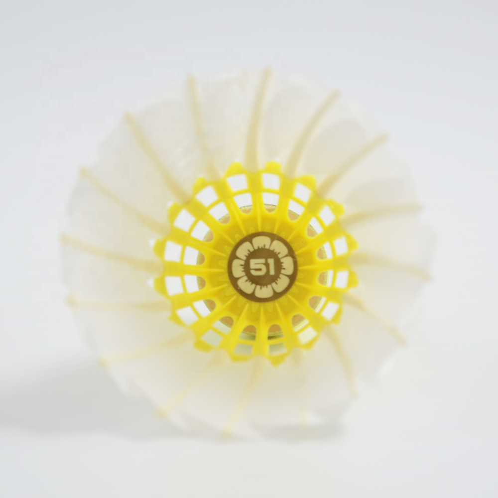 Brand New 3in1 Yellowwish-white Badminton Shuttlecock Unique Design Better Visibility to More Accurate Hit