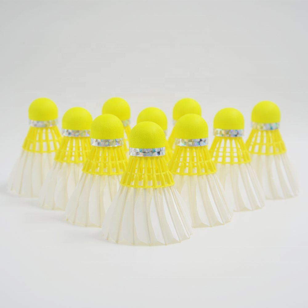 Brand New 3in1 Yellowwish-white Badminton Shuttlecock Unique Design Better Visibility to More Accurate Hit
