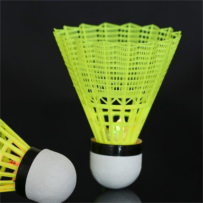 Chooyou Badminton Shuttlecocks Dark Night Glow Birdies Lighting for Outdoor & Indoor Sports Activities Badminton Ball