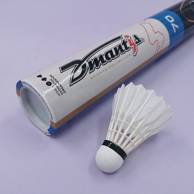 Highest Level Goose Feather Badminton Shuttlecock Dmantis Shuttlecocks for Badminton Sport Class A Goose Feather Shuttles