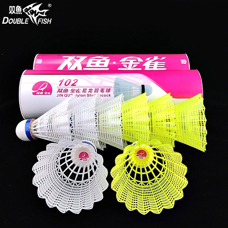 High Quality Natural Cork Head Durable Nylon Badminton Ball Shuttlecocks