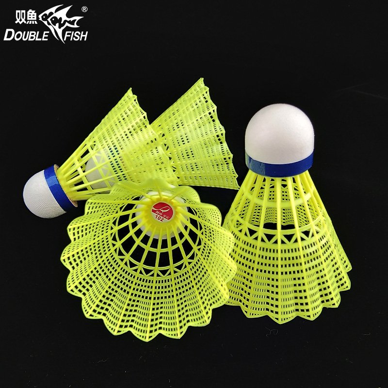 High Quality Natural Cork Head Durable Nylon Badminton Ball Shuttlecocks