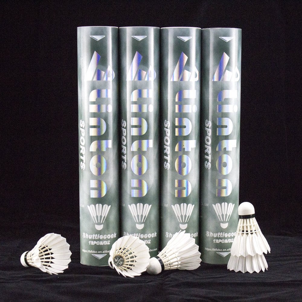 Most Durable Chinese Manufacturer Goose Feather Linton High Quality Aeroplane Badminton Shuttlecock