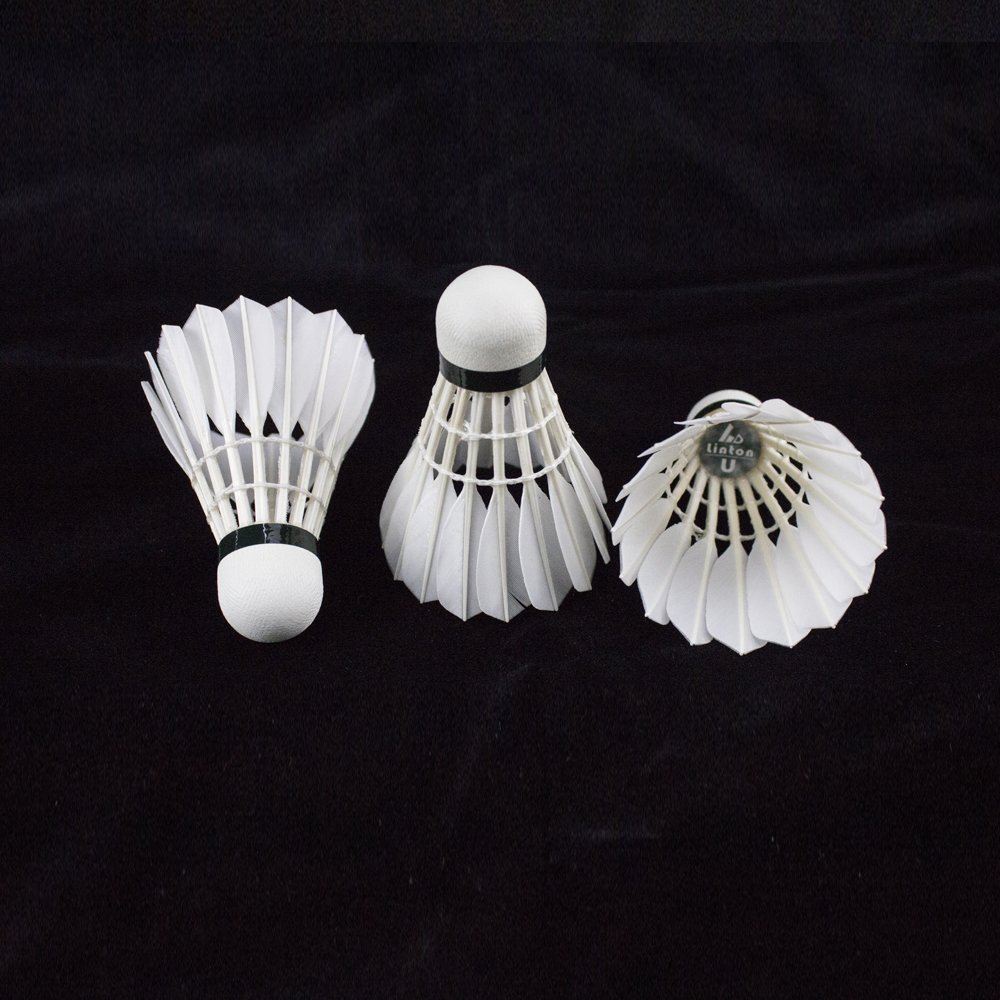 Most Durable Chinese Manufacturer Goose Feather Linton High Quality Aeroplane Badminton Shuttlecock