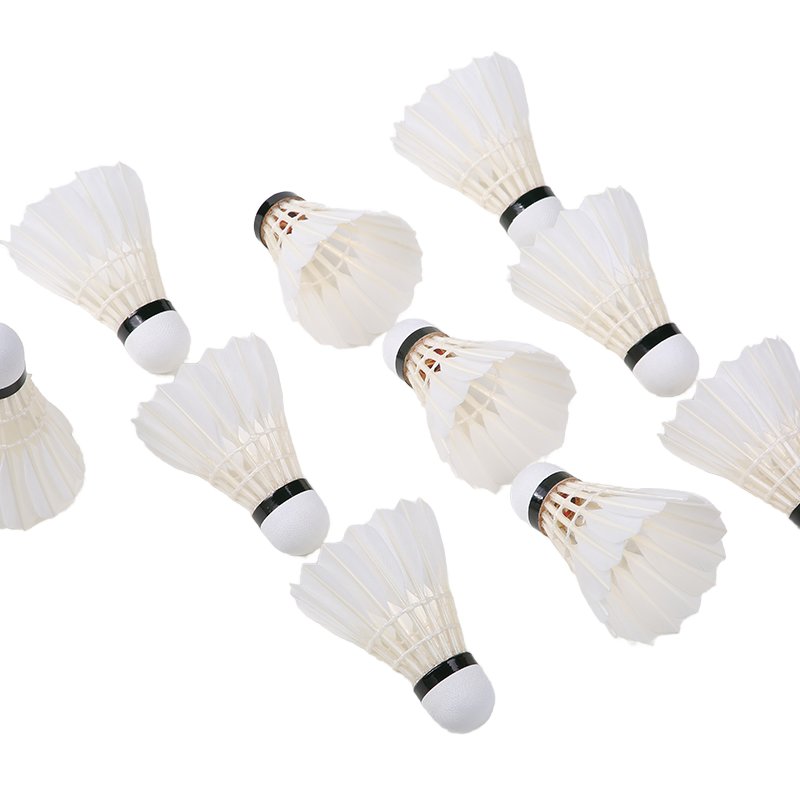 Shuttlecock for Badminton Stable and Durable Hybrid Goose and Duck Feather Ball Class a Model for Training and Tournaments