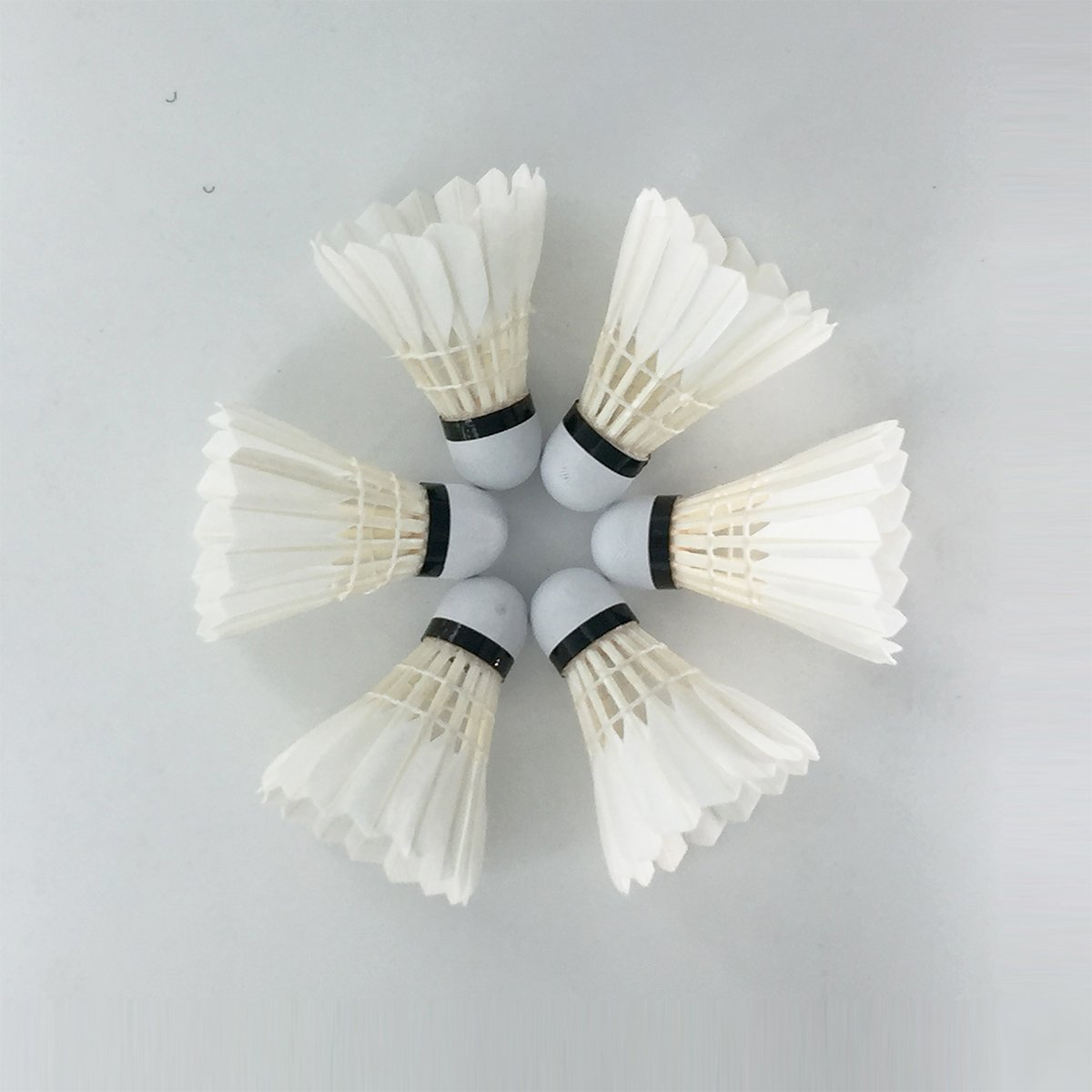 Fast shipping oem class a goose feather straighten curving shuttlecock badminton