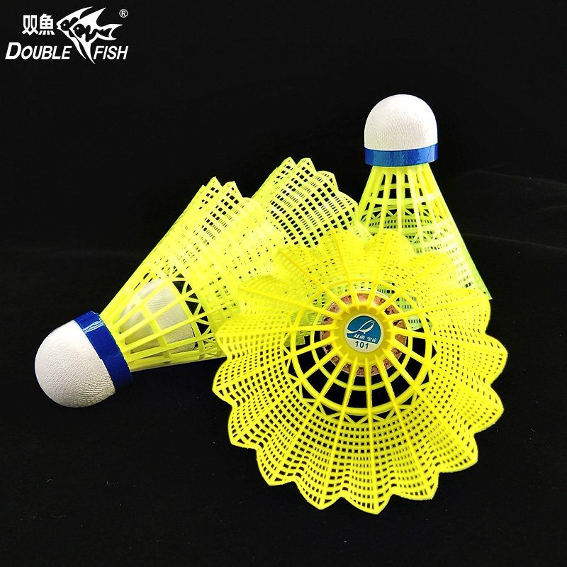 Factory Cheap price 6pcs/tube stable Nylon Badminton Shuttlecocks, Custom logo shuttle cock badminton