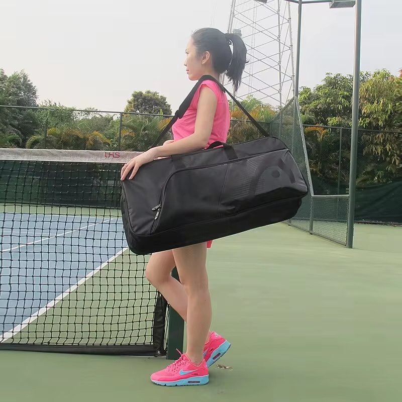 6/9 Packs Of Badminton Bag Single Shoulder Badminton Kit Bag With Shoe Compartment Sports Backpack Large Capacity Bag